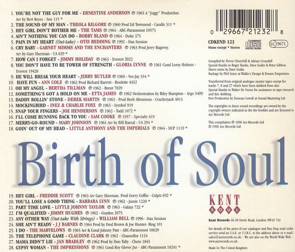 Various : Birth Of Soul (CD, Comp)