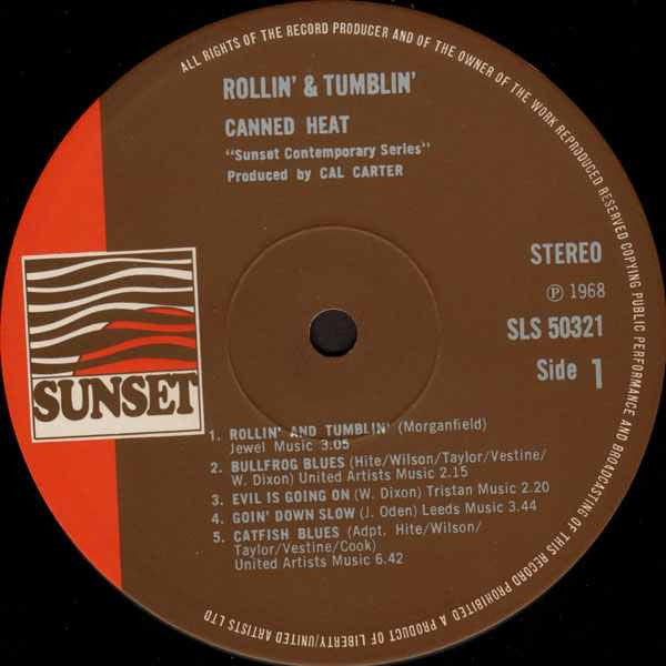 Canned Heat : Rollin' And Tumblin' (LP, Album, RE)