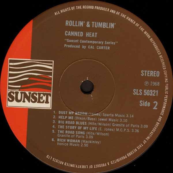 Canned Heat : Rollin' And Tumblin' (LP, Album, RE)