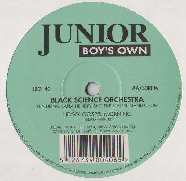 Black Science Orchestra : City Of Brotherly Love / Heavy Gospel Morning (12")