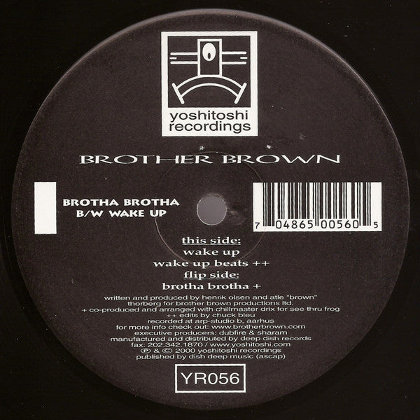 Brother Brown : Brotha Brotha (12")