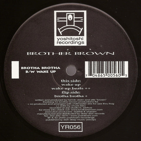 Brother Brown : Brotha Brotha (12")