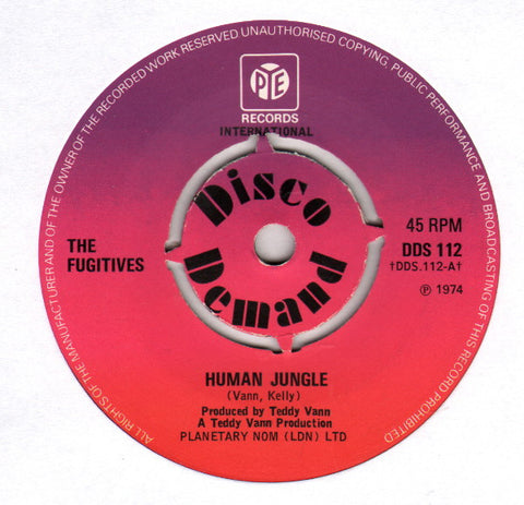 The Fugitives (3) : Human Jungle (7", Single, RE, Fou)