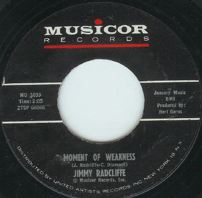 Jimmy Radcliffe : Moment Of Weakness / Through A Long And Sleepless Night (7", Single)