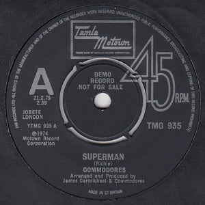 Commodores : Superman (7", Promo)