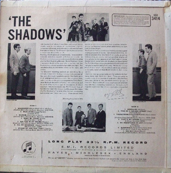 The Shadows : The Shadows (LP, Album)