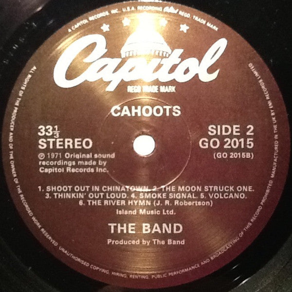 The Band : Cahoots (LP, Album, RE)