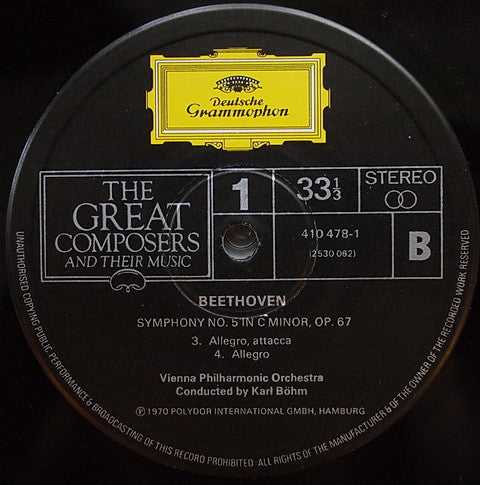 Beethoven* : Symphony No. 5 In C Minor, Opus 67 (LP, RE)