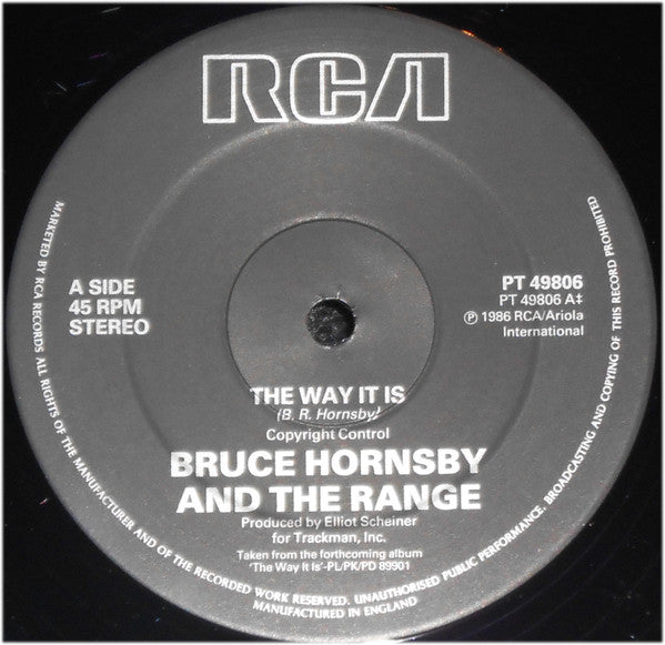 Bruce Hornsby And The Range : The Way It Is (12")