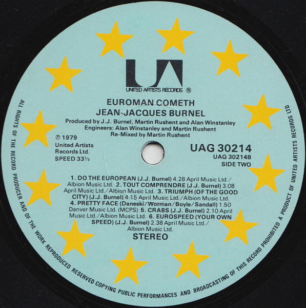 J.J. Burnel : Euroman Cometh (LP, Album)