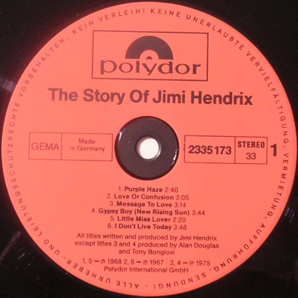 Jimi Hendrix : The Story Of Jimi Hendrix (2xLP, Comp, Gat)