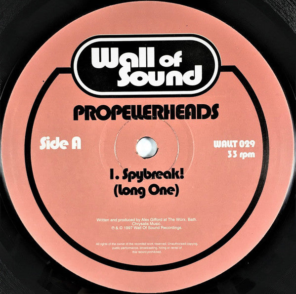 Propellerheads : Spybreak! (12", Single)