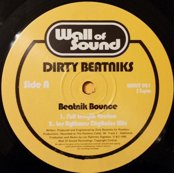 Dirty Beatniks : Beatnik Bounce (12")