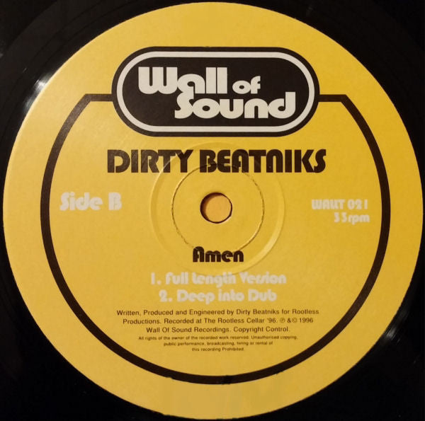 Dirty Beatniks : Beatnik Bounce (12")