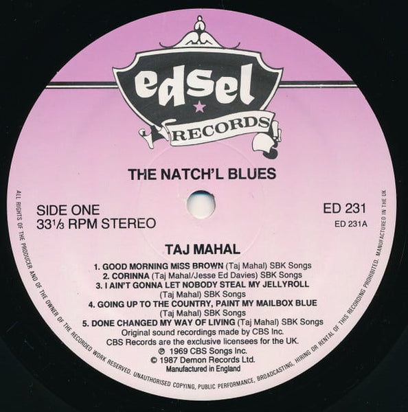 Taj Mahal : The Natch'l Blues (LP, Album, RE)