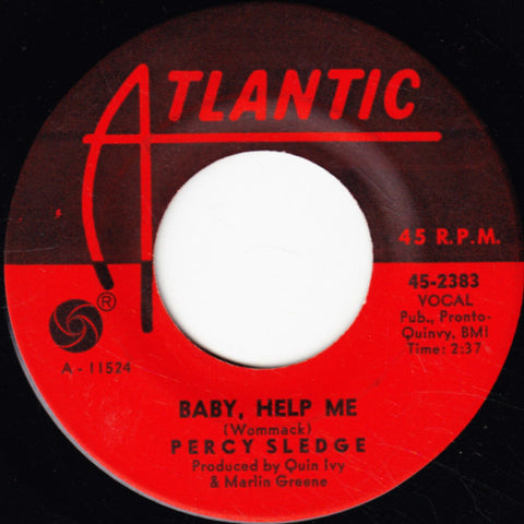 Percy Sledge : Baby, Help Me / You've Got That Something Wonderful (7", Single)