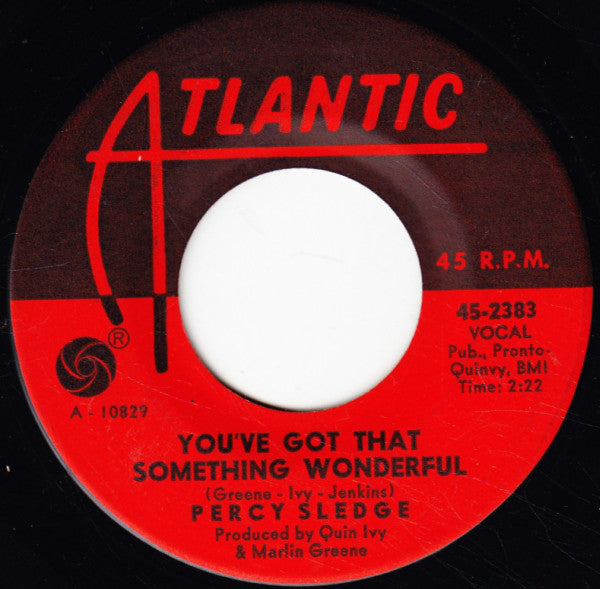 Percy Sledge : Baby, Help Me / You've Got That Something Wonderful (7", Single)