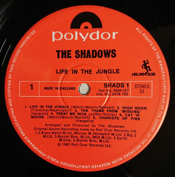 The Shadows : Life In The Jungle (LP, Album)