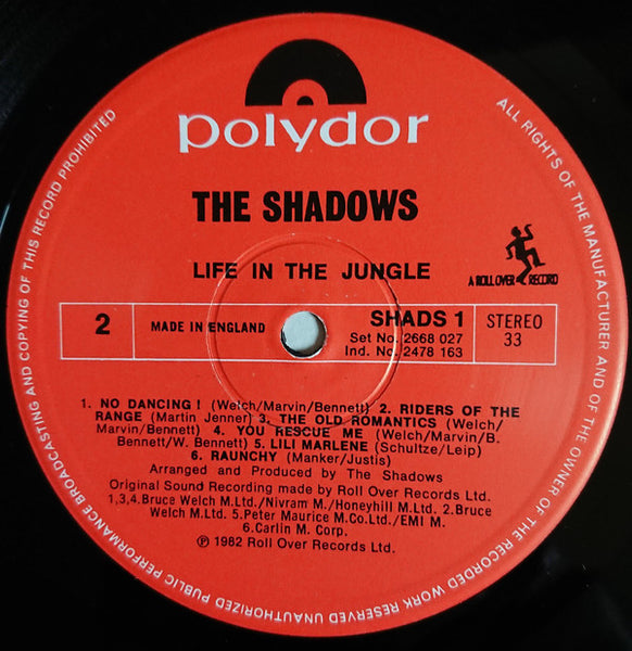 The Shadows : Life In The Jungle (LP, Album)