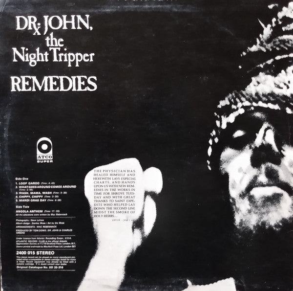 Buy Dr. John : Remedies (LP, Album) Online for a great price