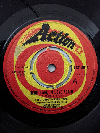 The Brothers Two : Here I Am In Love Again (7", Single)