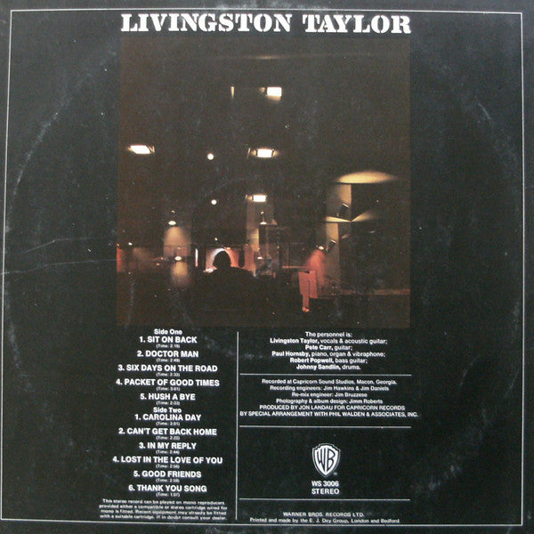 Livingston Taylor : Livingston Taylor (LP, Album)