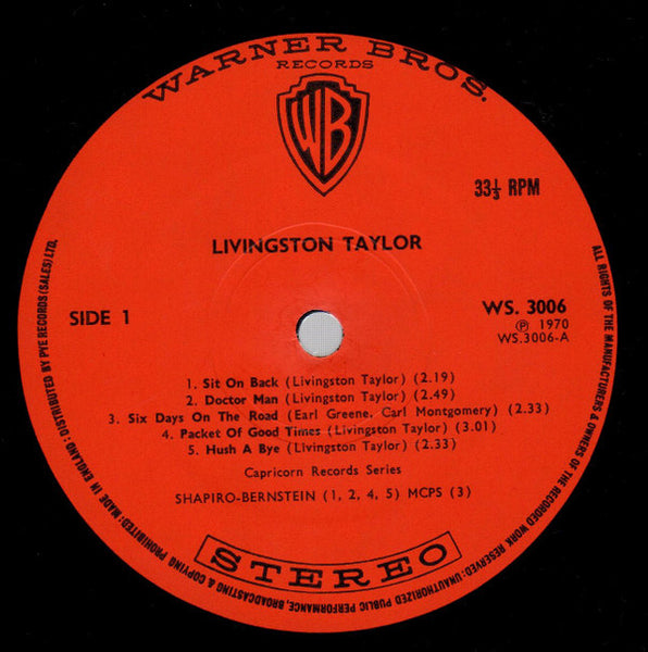 Livingston Taylor : Livingston Taylor (LP, Album)