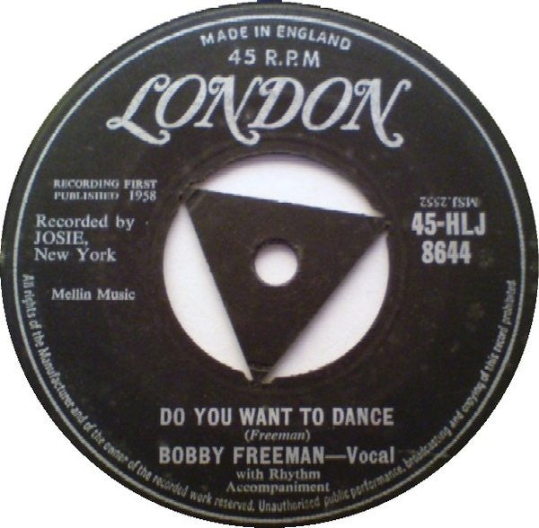 Bobby Freeman : Do You Want To Dance (7", Single)