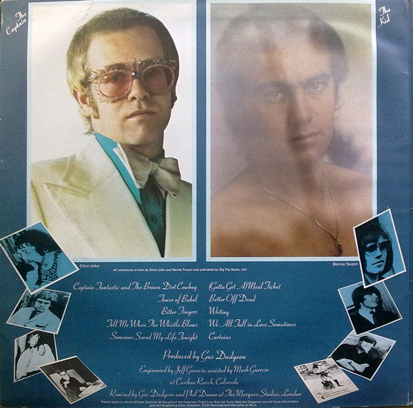 Elton John : Captain Fantastic And The Brown Dirt Cowboy (LP, Album, Gat)