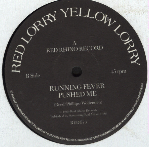 Red Lorry Yellow Lorry : Cut Down (12")