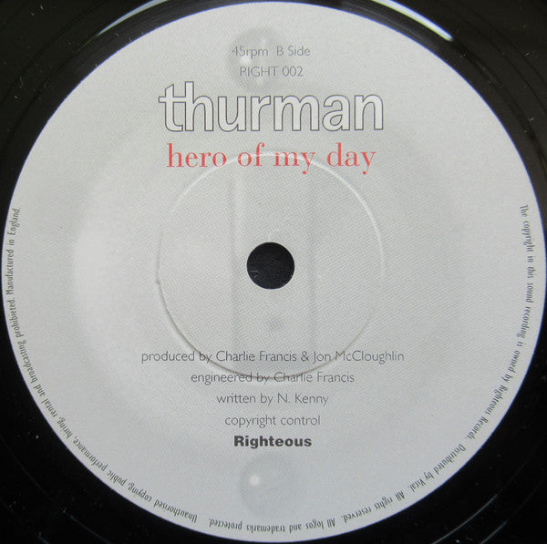 Thurman : Talk To Myself (7", Single, Ltd, Num)