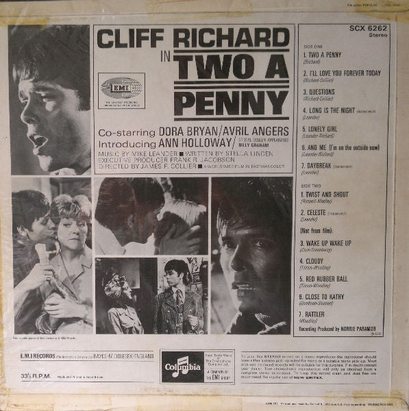 Cliff Richard : Two A Penny (LP, Album, Blu)