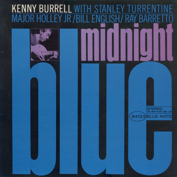 Kenny Burrell : Midnight Blue (LP, Album, RE, RM, Aud)