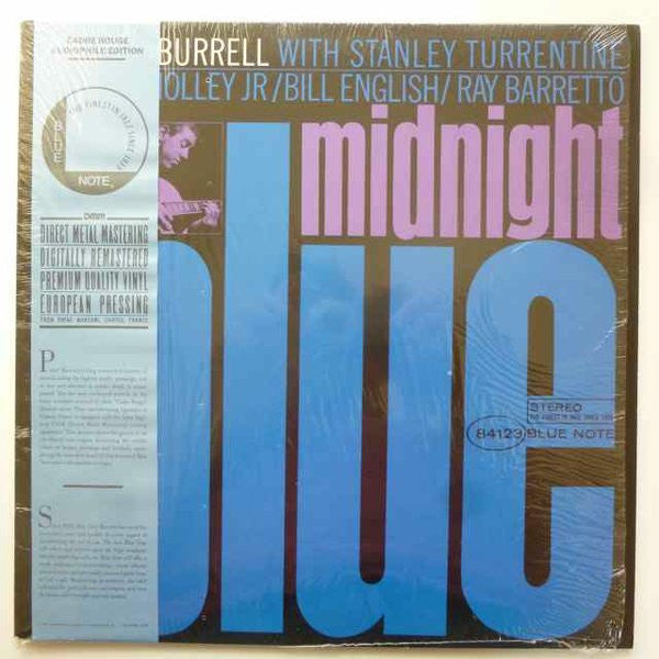 Kenny Burrell : Midnight Blue (LP, Album, RE, RM, Aud)