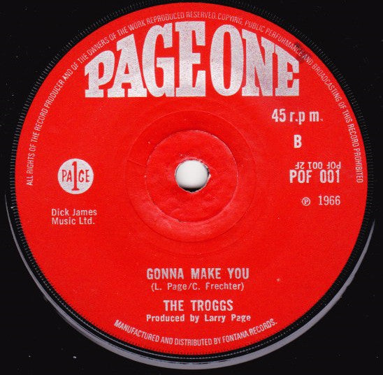 The Troggs : I Can't Control Myself (7", Single, Sol)