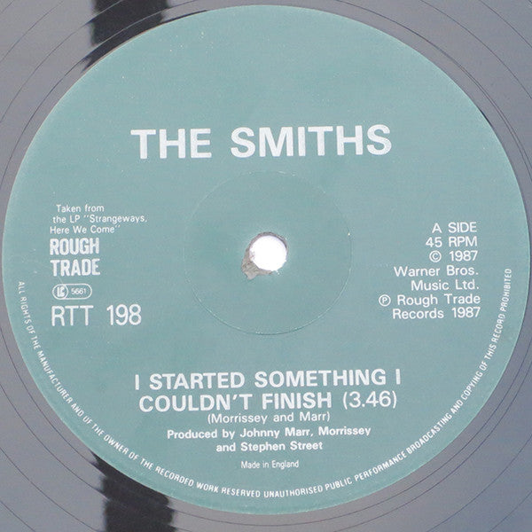 The Smiths : I Started Something I Couldn't Finish (12", EMI)