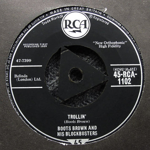 Boots Brown And His Blockbusters : Trollin' / Jim Twangy (7", Single)