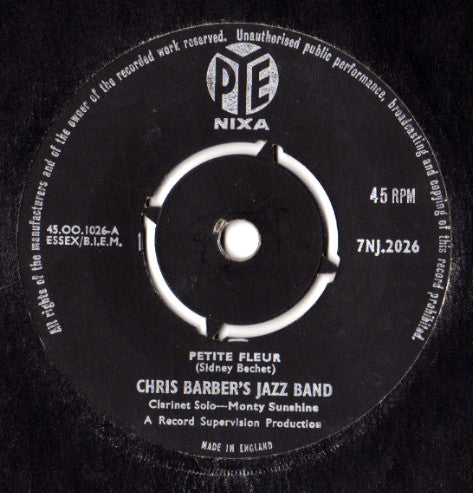 Chris Barber's Jazz Band : Petite Fleur (7")