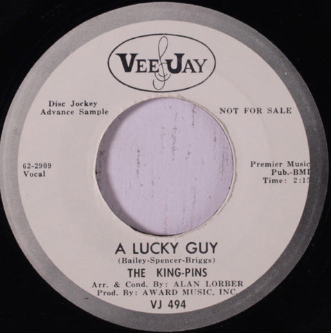 The King-Pins : A Lucky Guy (7", Single, Promo)