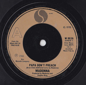 Madonna : Papa Don't Preach (7", Single, Bro)