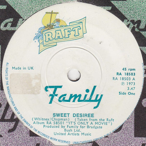 Family (6) : Sweet Desiree (7", Single, Sol)