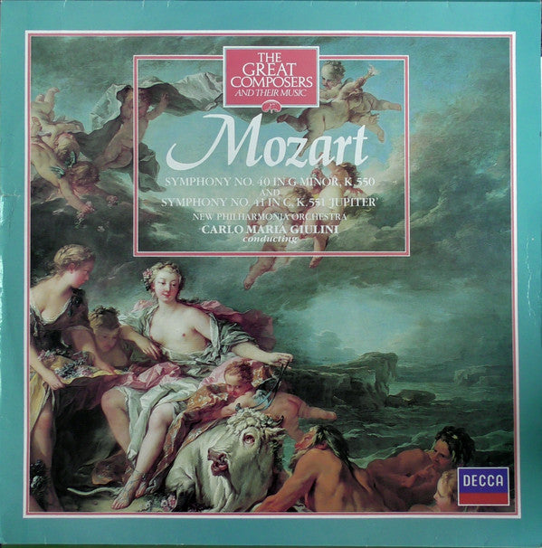 Mozart* - New Philharmonia Orchestra, Carlo Maria Giulini : Symphony No. 40 In G Minor, K.550 And Symphony No. 41 In C, K.551 'Jupiter' (LP, Album, RE)