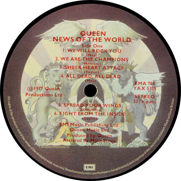 Queen News of the World EMI UKオリジナル EMI - レコード