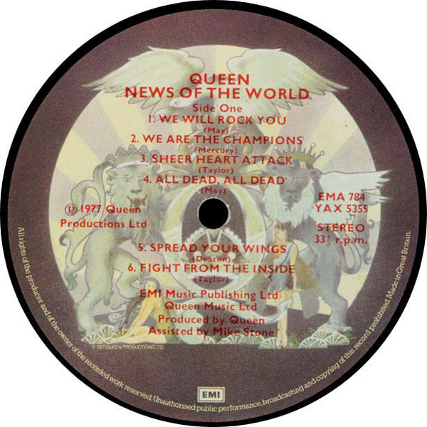 Queen : News Of The World (LP, Album, Gat)