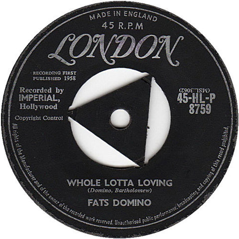 Fats Domino : Whole Lotta Loving / Coquette (7")