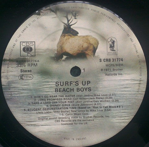 The Beach Boys : Surf's Up (LP, Album, RE)