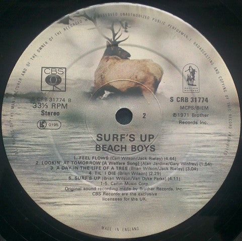 The Beach Boys : Surf's Up (LP, Album, RE)