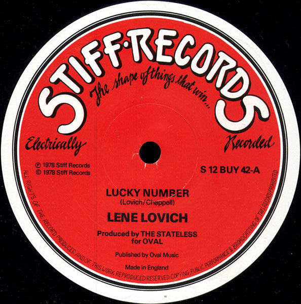 Lene Lovich : Lucky Number (12", Single)