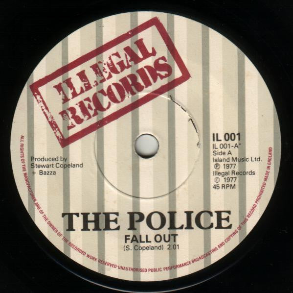 The Police : Nothing Achieving / Fall Out (7", Single, RE, Gre)