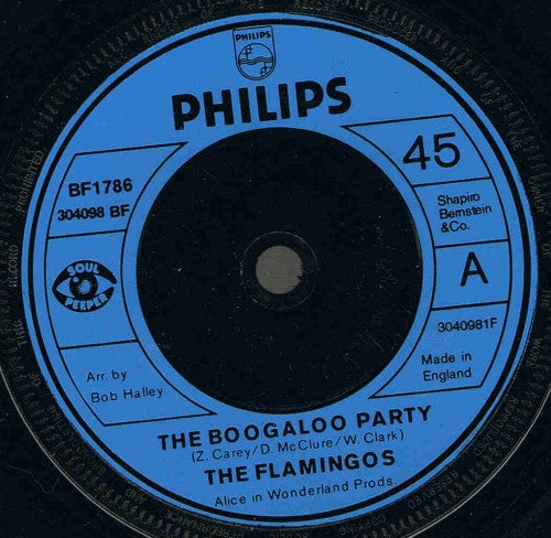 The Flamingos : The Boogaloo Party (7", RE, Inj)